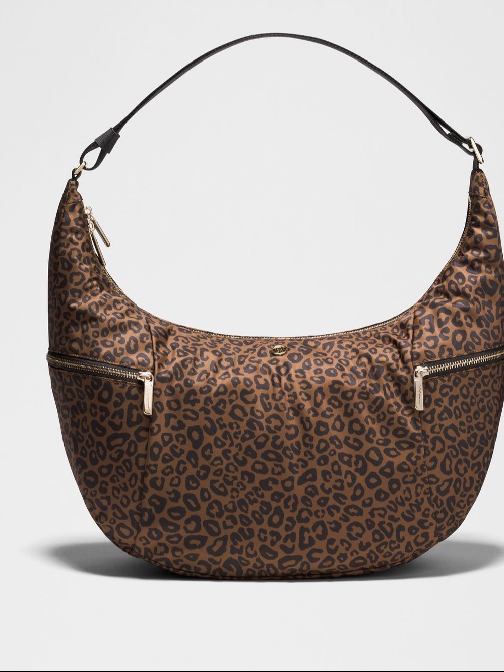 Large Slouchy Sling Shoulder Bag - metal hardware